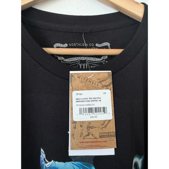 Mitchell & Ness Seattle Mariners Ken Griffey Jr. Emerald Tee – Size XXL – NWT - Picture 4 of 5